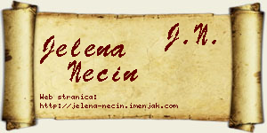 Jelena Necin vizit kartica